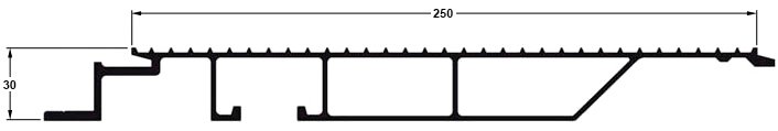Profil de plancher épaisseur 30 mm