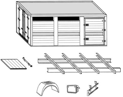 Bétaillère en profils d'aluminium